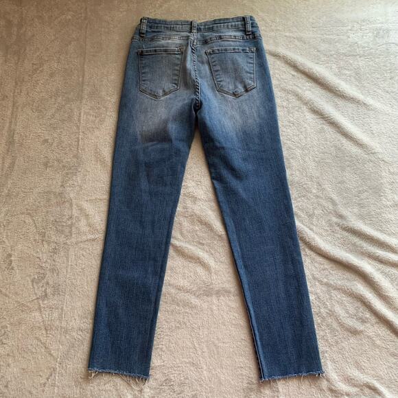 KanCan Mid-Rise Skinny Jeans Medium Wash Denim Style #KC11214D Women's Size 28 - Picture 5 of 14
